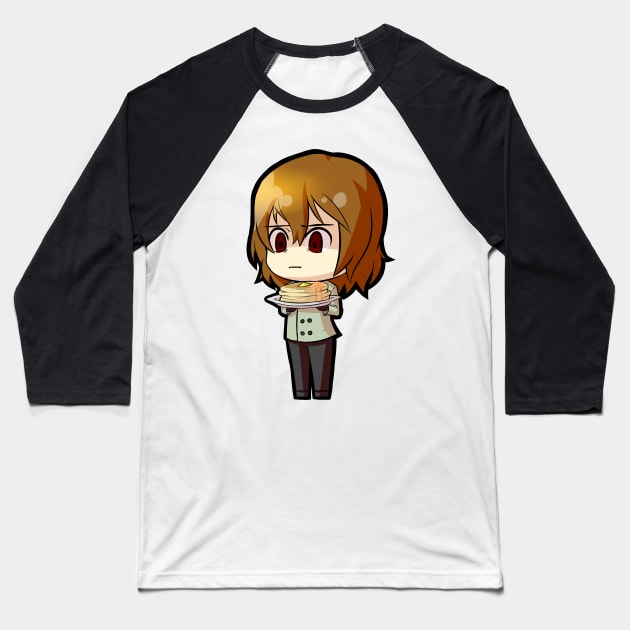 Chibi Goro Akechi - Persona 5 Baseball T-Shirt by MangaXai